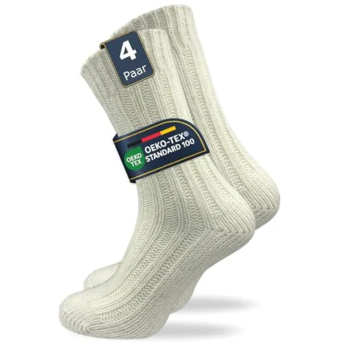 GAWILO Damen Alpaka Socken | warme & dicke Wollsocken | ideal gegen kalte Füße (DE/NL/SE/PL, Numerisch, 35, 38, Regular, Regular, natur)