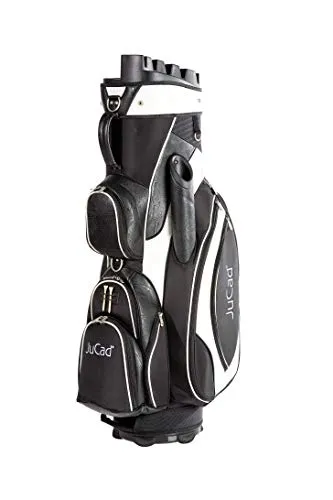 JuCad Bag Manager I Golfbag I Trolly I Golftasche I Schirmfach I Tragegriff I Farbe Schwarz-weiß