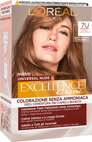 Excellence Universal Nude Colorazione Permanente 7U Biondo L'OREAL