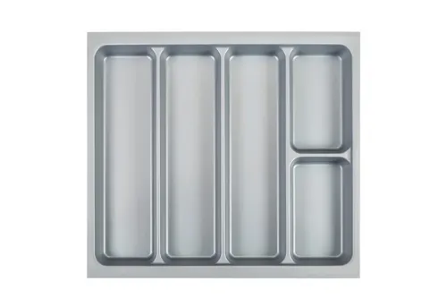 SO-TECH® Schubkasteneinsatz ORGA-BOX I Mehrzweckeinsatz 519 x 50 x 473 mm silbergrau (1 St), für Tandembox Antaro / Intivo u. ModernBox im 60er Schrank