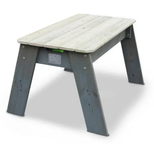 EXIT Toys Aksent Sandtisch & Wassertisch aus Holz - Vielseitiger Spieltisch für Kinder - Sandboxen für Kinder ab 3 Jahren, wetterfestes 100% FSC Zedernholz, mit abnehmbaren Behältern und Deckel für kreatives Spielen das ganze Jahr über.