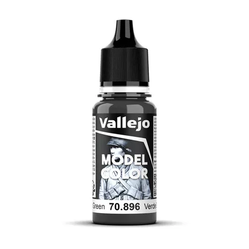 Vallejo Model Color - 17 ml Acrylfarbe German Cam Extra Dunkelgrün, matte Qualität für detailreiche Modelle und Bastelprojekte