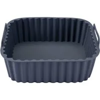Fackelmann Silikonform für Heißluftfritteuse eckig, 17x17x7cm