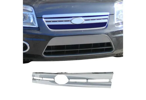 Kühlergrill Leisten für Ford Tourneo Connect 2006-2009 - Chrom Silber - Frontgrills & Renngitter, langlebig und rostbeständig, verleiht Ihrem Ford Tourneo Connect einen stylischen Look mit einfacher, selbstklebender Installation.