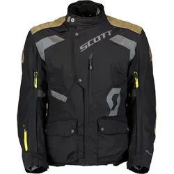 Scott Dualraid Dryo Textiljacke - Wasserdicht in Schwarz/Grau/Braun - XXL - Motorradjacke mit herausnehmbarer DRYOsphere Membrane für optimale Anpassung an alle Wetterbedingungen und zertifizierten D3O® Protektoren für maximale Sicherheit.