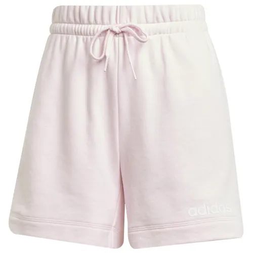 adidas Women's Linear FT Shorts in Weiß, Gr L in pink von adidas