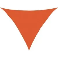 vidaXL Sonnensegel 160 g/m2 Orange 4x4x5,8 m HDPE - Sonnenschutz für Garten und Terrasse, schimmel- und UV-beständig mit 90% UV-Schutz und einfacher Montage dank Edelstahlverschlüssen.