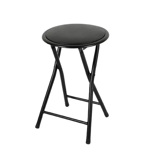 Urban Living Klapphocker Klapp-Hocker Küchenhocker Klappstuhl Sitzhocker (Schwarz)