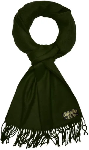 BRUBAKER Schal Cashmirillo Kuschelschal 30/40 x 180 cm Lang Leicht Warm Kuschelig, (Uni-Farben, 1-St. Herbst und Winterschal), Stola Tuch Schal mit Fransen für Damen und Herren