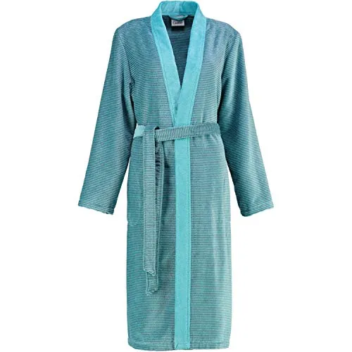 Cawö Damen Bademantel Saunamantel Kimono Form türkis Gr. 38 von Cawö