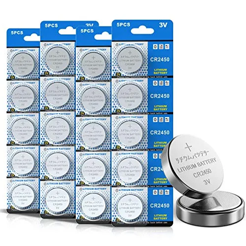 Bemb Lucky 3V Lithium-Knopfzelle CR2450 Batterien, 20er Votivkerzen, Teelichter, Video, Computer, Rechner, IC-Karten