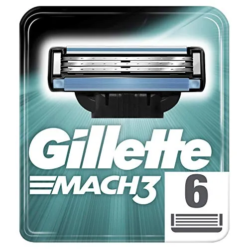 Gillette Mach 3 Rasierklingen für Männer, 6 Stück