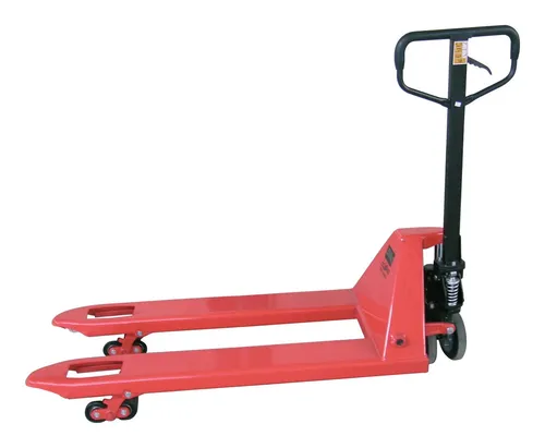 Hubwagen 2500kg VG/PUR rot, montiert - Sonstige Werkzeuge, 2500 kg Traglast mit gummiertem Deichselgriff und dosierbarer Senkgeschwindigkeit für optimale Handhabung und Sicherheit.