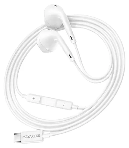 Mayaxess USB-C Kopfhörer mit Mikro für Galaxy S21 Ultra