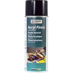 Stanger Fixierspray 114012 Acryl Firnis, 400ml, Schutzlack für Farben, glänzend