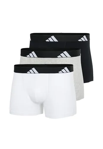 adidas Trunk (3PK) - Bequeme Active Flex Cotton Unterwäsche - Herren-Boxershorts im 3er Pack aus Active Flex Cotton für ultimativen Komfort und Bewegungsfreiheit.