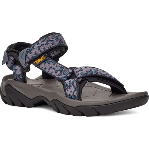 Teva Terra Fi 5 Universal Damen Wanderschuhe - magma grey ridge - Wanderschuhe mit schnell trocknendem Obermaterial, ideal für Abenteuer in der Natur. Die geformte PU-Zwischensohle und griffige Gummi-Außensohle bieten perfekten Komfort und Halt.