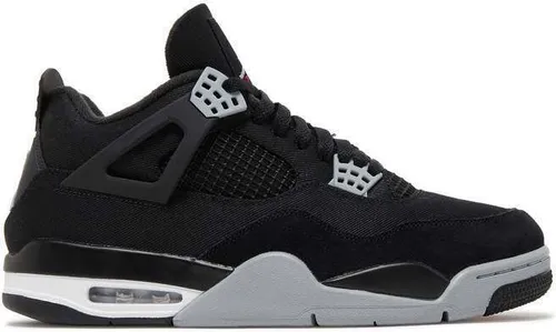 Nike Air Jordan 4 Black Canvas - 41