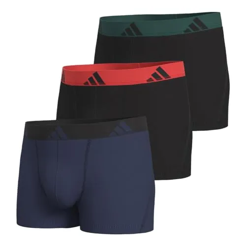 adidas 3er-Set Boxershorts in Dunkelblau/Schwarz, Größe S von adidas
