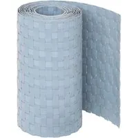 Jardinion Sichtschutzstreifen 250cm x 19cm x 2,4mm Hellgrau Blickdicht