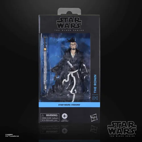 Star Wars: Visions Black Series Actionfigur The Ronin 15 cm - Spielfigur aus der Star Wars Black Series, ideal für Fans zur Nachstellung galaktischer Szenen. Inklusive 2 Zubehörteilen und 15 cm hoch, perfekt für Kinder ab 6 Jahren.