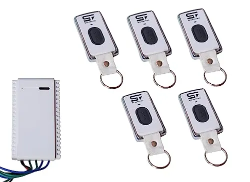 Schartec Mini Universal Funkempfänger Set mit 5 Fernbedienungen