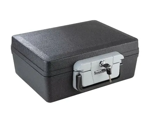 Feuerfeste Dokumentenbox für sicheren Schutz - Schützen Sie Ihre wichtigen Unterlagen mit dieser feuerfesten Dokumentenbox. Sie bietet optimalen Schutz vor Feuer, Wasser und Staub und sorgt für die Sicherheit Ihrer Dokumente in jeder Situation.