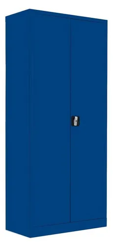 Aktenschrank Metallschrank abschließbar Blau 180x80x38cm - Büroschrank mit 4 höhenverstellbaren Einlegeböden, ideal für die sichere Aufbewahrung von Akten und Werkzeug. Langlebige, verschweißte Stahl-Konstruktion für höchste Stabilität und Pflegeleichtigkeit.