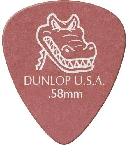 DUNLOP Plektrum Gator Grip, 0.58 mm, Player's Pack (12 Stck.)