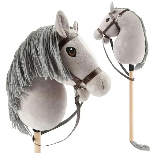 Bieco Hobby Horse Steckenpferd Grau M