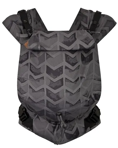 Hoppediz Babytrage Primeo Amsterdam black - Babytrage aus 100% Baumwolle, ideal für Neugeborene und bietet höchsten Tragekomfort für Eltern und Kind.