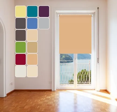 Tageslicht Classic Rollo Sand 80x215cm Klemm Fix Rollo