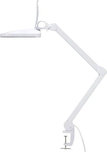 TOOLCRAFT TO-7567476 LED Lupenleuchte - Arbeitsleuchten mit 60 SMD-LEDs und 1,75-fachem Vergrößerungsfaktor, ideal für filigrane Arbeiten dank hochwertiger Glaslinse und verstellbarem Lupenarm.