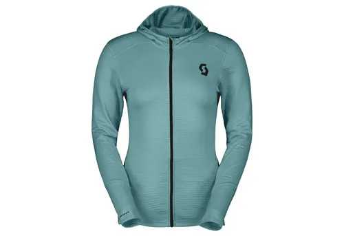 Scott Women's Hoody Defined Light - Fleecejacke in Türkis, Gr. L - Sportliche Fleecejacke mit Kapuze, ideal für Wandern und Ski. Stretch-Material sorgt für optimale Bewegungsfreiheit. Entdecke weitere Top-Angebote von Scott!