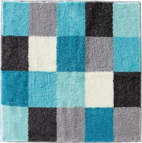 Erwin Müller Badematte Kreta türkis 90x90 cm in türkis von Erwin Müller