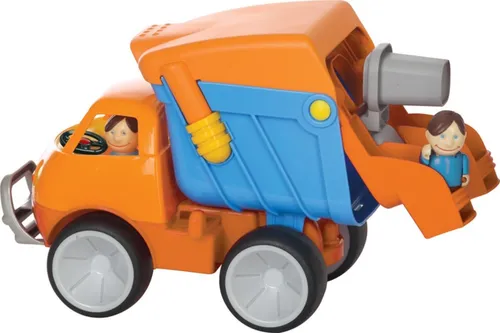 GOWI Spielzeug-Auto (Müllauto) - Spielzeug-PKW mit gummierten Rädern und starker Stahlachse, ideal für langlebigen Spielspaß und leicht zu reinigen.