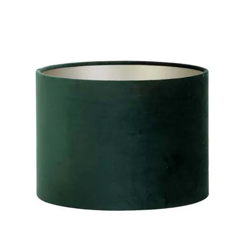 Dirk Davids Leuchten GmbH Lampenschirm Lampenschirm Zylinder in Velours Dunkel Grün 35-35-23cm