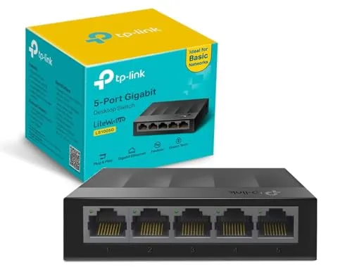 TP-Link LS1005G 5-Port Gigabit Switch in schwarz von TP-Link