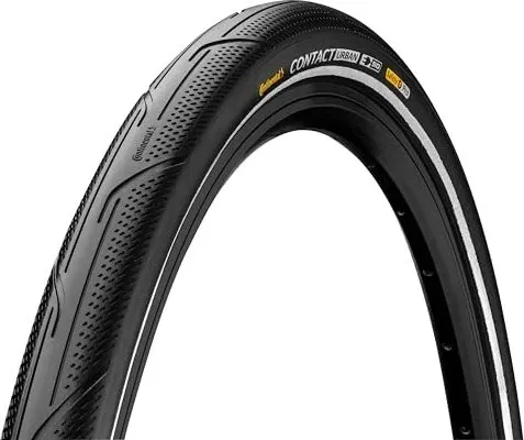 Continental Contact Urban E50 Drahtreifen 28-622 - Fahrradreifen mit Reflexstreifen für bessere Sichtbarkeit und optimalen Komfort in der Stadt.