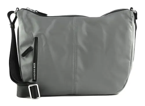 Mandarina Duck Damen Hunter Crossover Tasche - Sportlich-schicke Umhängetasche aus glänzendem Nylon mit Kunstlederdetails, ideal für den Alltag. Praktische Außentaschen und individuelle Innenausstattung sorgen für Ordnung und Stil.