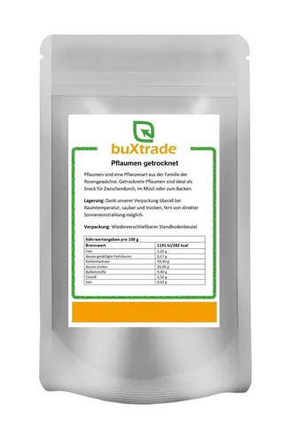 buXtrade Getrocknete Pflaumen