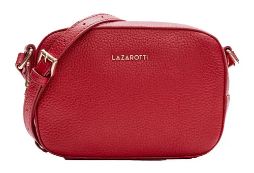 Lazarotti Bologna Leather Umhängetasche in Rot - Umhängetasche für Damen aus hochwertigem Leder, mit praktischem Reißverschlussfach und stilvollem Design für jeden Anlass.