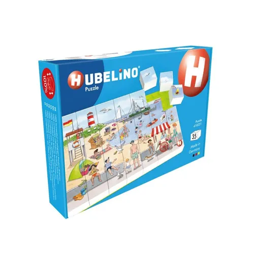 HUBELiNO Puzzle Ausflug zum Badestrand 35 Teile - Puzzle für Kinder, 35 Teile, fördert Feinmotorik und Konzentration – ideal für kreative Spielstunden am Badestrand.