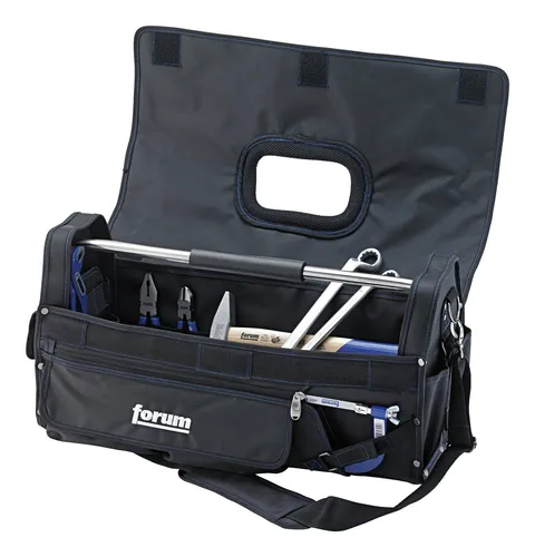 Forum Werkzeug-Tasche Installateur 550 x 220 x 285 mm - Robuste Werkzeugtasche mit optimaler Organisation für Installateure, ideal für den professionellen Einsatz.