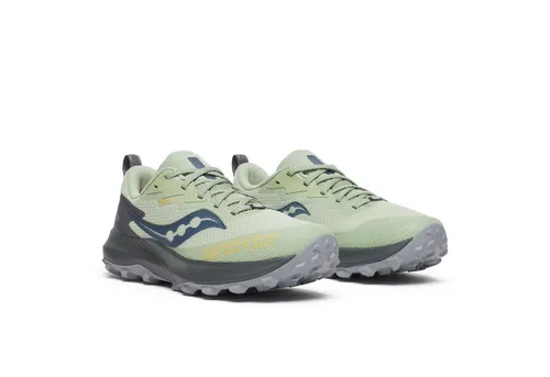 Saucony Peregrine 14 GTX Damen Trailschuh - Wasserdicht und Leicht - Laufschuhe für Damen mit GORE-TEX Membran für optimalen Wetterschutz und PWRRUN Dämpfung für hohen Komfort auf anspruchsvollen Trails.