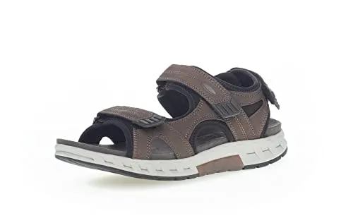 Pius Gabor Herren Trekkingsandalen - Wanderschuhe mit zertifiziertem Leder, ideal für Outdoor-Aktivitäten dank 3-fach Klettverschluss und rutschfester EVA/Gummisohle.