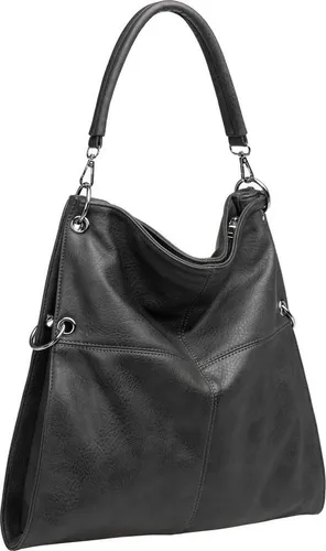 Caspar Schultertasche TS561 Damen – Multifunktions Schultertasche - Stylische Beuteltasche aus hochwertigem Lederimitat, ideal für Schule, Shopping oder Kurztrips. Vielseitig einsetzbar und mit cleverer Innenaufteilung für optimalen Komfort. Maße: ca. B:34 x H:40 x T:8 cm.