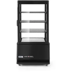 Arktic Kühlvitrine 233238, schwarz, 68 Liter - Kühlvitrine mit 68 Litern, ideal für Gastronomie. Individuell regulierbarer Temperaturbereich von 2 - 6°C und energieeffizienter Inverter-Kompressor.