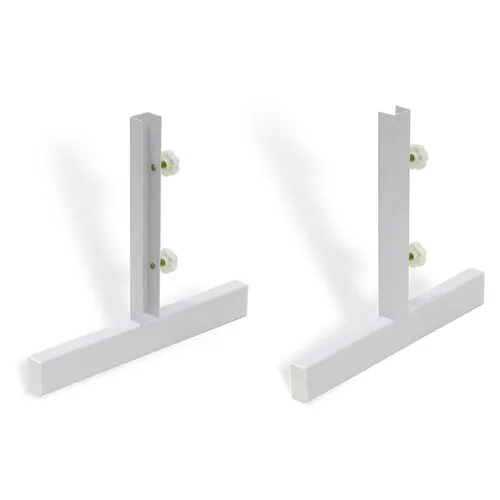 Protron XXL Standfüße Halterung für Infrarotheizung - Heizgeräte - Freistehende Stahl-Standfüße mit XXL T-Leg für sichere und stabile Montage von Infrarotheizungen bis 23 mm Tiefe.