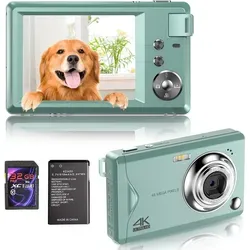 Fine Life Pro kompakte Digitalkamera 48MP - Kompaktkamera mit 48MP, 4K HD Video und 16-fachem Digitalzoom. Inkl. 32 GB SD-Karte für sofortigen Einsatz und ideal für Hobbyfotografen.